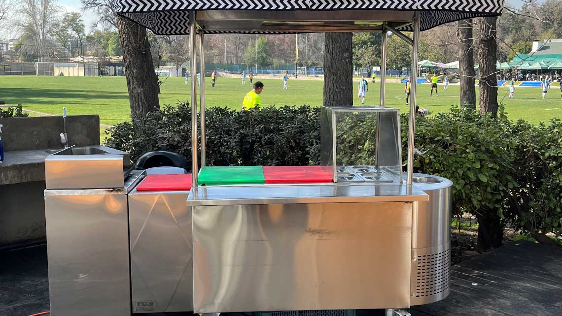 carrito de comida y hamburguesas y limitos para fiesta, aniversario cumpleaños, matrimonios y eventos