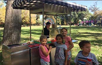 Carrito de comida para matrimonio, fiesta o evento