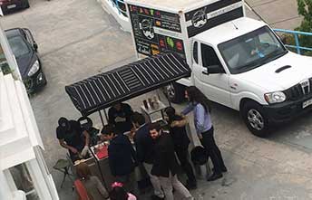 Carrito de comida para matrimonio, fiesta o evento