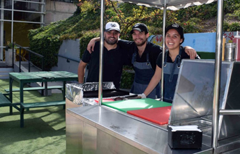 Carrito de comida para matrimonio, fiesta o evento