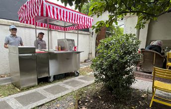 Carrito de comida para matrimonio, fiesta o evento
